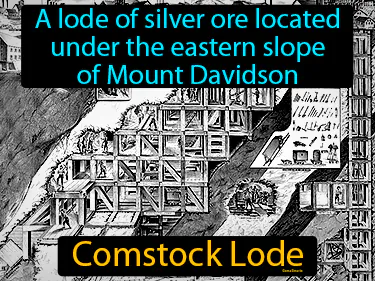 a lode of silver ore located under the eastern slope of Mount Davidson