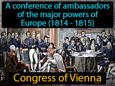 A conference of ambassadors of the major powers of Europe (1814-1815)