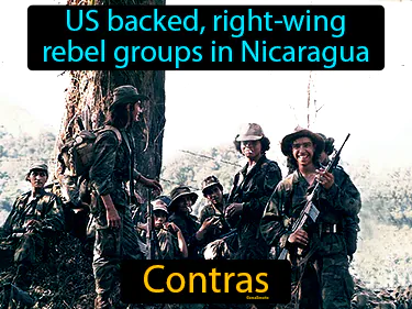 US backed, right-wing rebel groups in Nicaragua