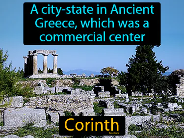 a city-state in Ancient Greece, which was a commercial center