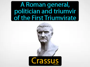 a Roman general, politician and triumvir of the First Triumvirate