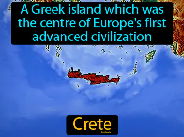a Greek island which was the centre of Europe's first advanced civilization