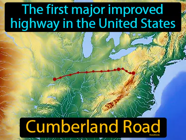 the first major improved highway in the United States