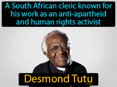 A South African cleric known for his work as an anti-apartheid and human rights activist