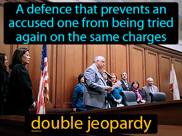 a defence that prevents an accused one from being tried again on the same charges