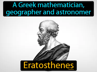 a Greek mathematician, geographer and astronomer