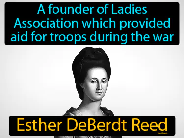a founder of Ladies Association which provided aid for troops during the war