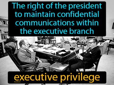 the right of the president to maintain confidential communications within the executive branch