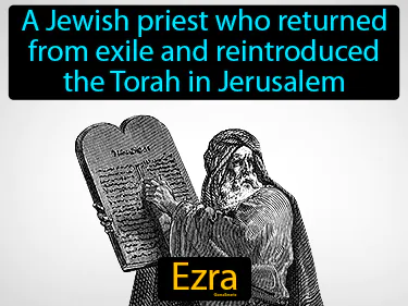a Jewish priest who returned from exile and reintroduced the Torah in Jerusalem