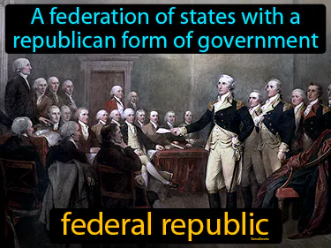A federation of states with a republican form of government