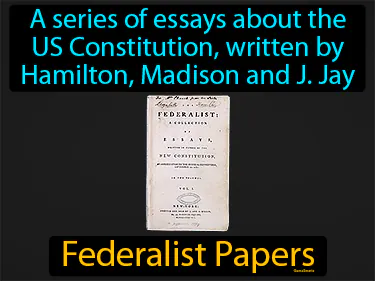 a series of essays about the US Constitution, written by Hamilton, Madison and J. Jay