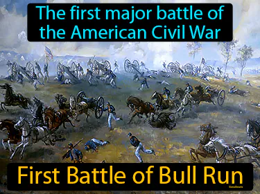 the first major battle of the American Civil War