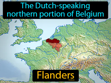 The Dutch-speaking northern portion of Belgium