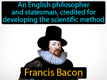 An English philosopher and statesman, credited for developing the scientific method