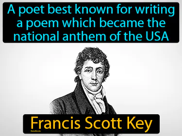 a poet best known for writing a poem which became the national anthem of the USA