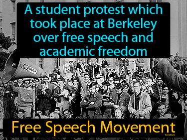 a student protest which took place at Berkeley over free speech and academic freedom
