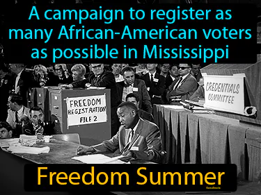 a campaign to register as many African-American voters as possible in Mississippi