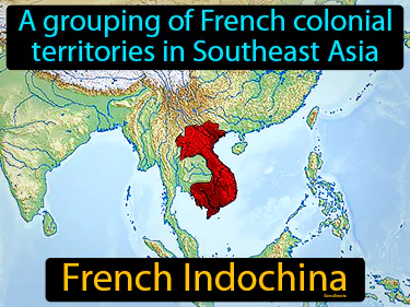 A grouping of French colonial territories in Southeast Asia