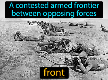 a contested armed frontier between opposing forces