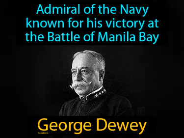 admiral of the Navy known for his victory at the Battle of Manila Bay
