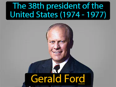 the 38th president of the United States (1974 - 1977)