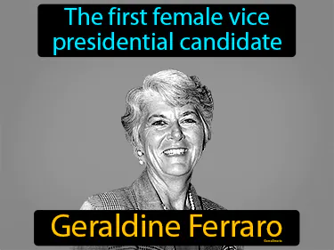the first female vice presidential candidate