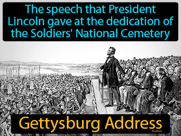 the speech that President Lincoln gave at the dedication of the Soldiers' National Cemetery