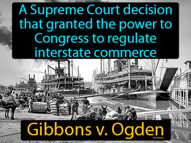 a Supreme Court decision that granted the power to Congress to regulate interstate commerce