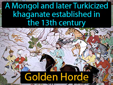 A Mongol and later Turkicized khaganate established in the 13th century