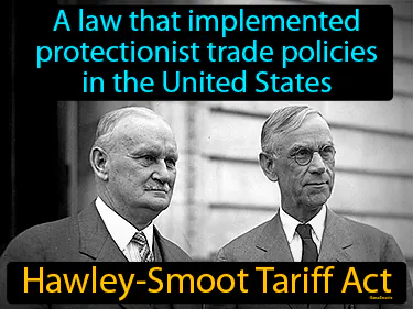 a law that implemented protectionist trade policies in the United States