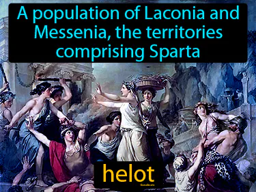 a population of Laconia and Messenia, the territories comprising Sparta