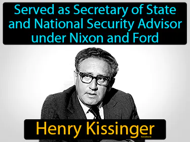 served as Secretary of State and National Security Advisor under Nixon and Ford