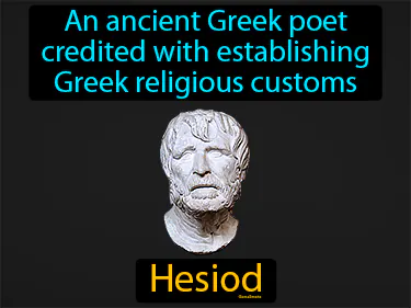 an ancient Greek poet credited with establishing Greek religious customs