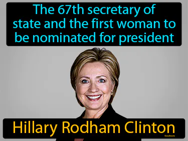 the 67th secretary of state and the first woman to be nominated for president