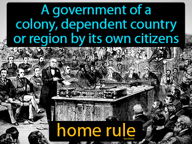 A government of a colony, dependent country or region by its own citizens