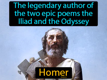 the legendary author of the two epic poems the Iliad and the Odyssey