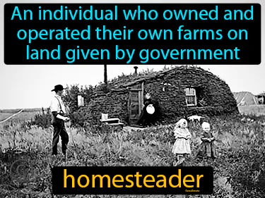 an individual who owned and operated their own farms on land given by government
