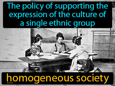 The policy of supporting the expression of the culture of a single ethnic group