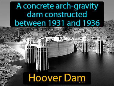 a concrete arch-gravity dam constructed between 1931 and 1936