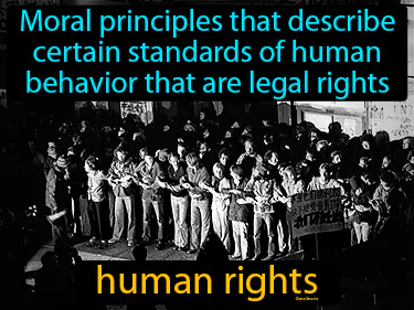 moral principles that describe certain standards of human behavior that are legal rights