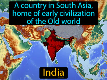 a country in South Asia,
home of early civilization
of the Old world