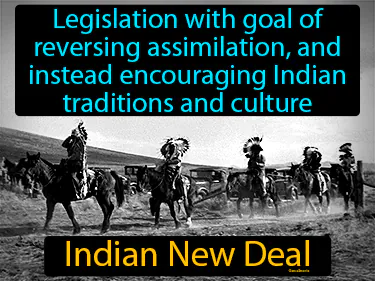 legislation with goal of reversing assimilation, and instead encouraging Indian traditions and culture