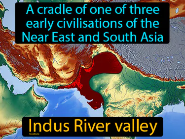 a cradle of one of three early civilisations of the Near East and South Asia