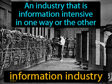 an industry that is information intensive in one way or the other