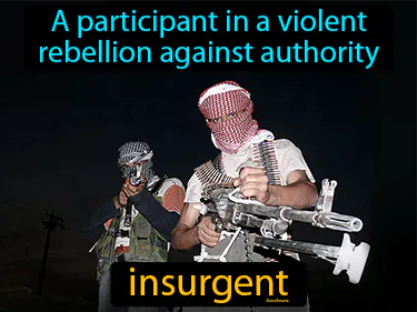 A participant a violent rebellion against authority