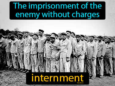 the imprisonment of the enemy without charges