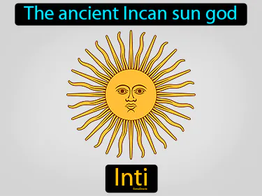 The ancient Incan sun god