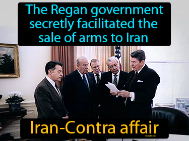 the Regan government secretly facilitated the sale of arms to Iran