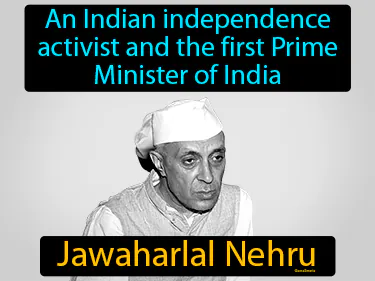 an Indian independence activist and the first Prime Minister of India