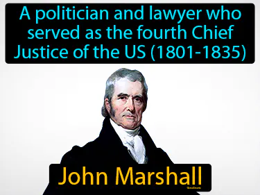 a politician and lawyer who served as the fourth Chief Justice of the US (1801-1835)